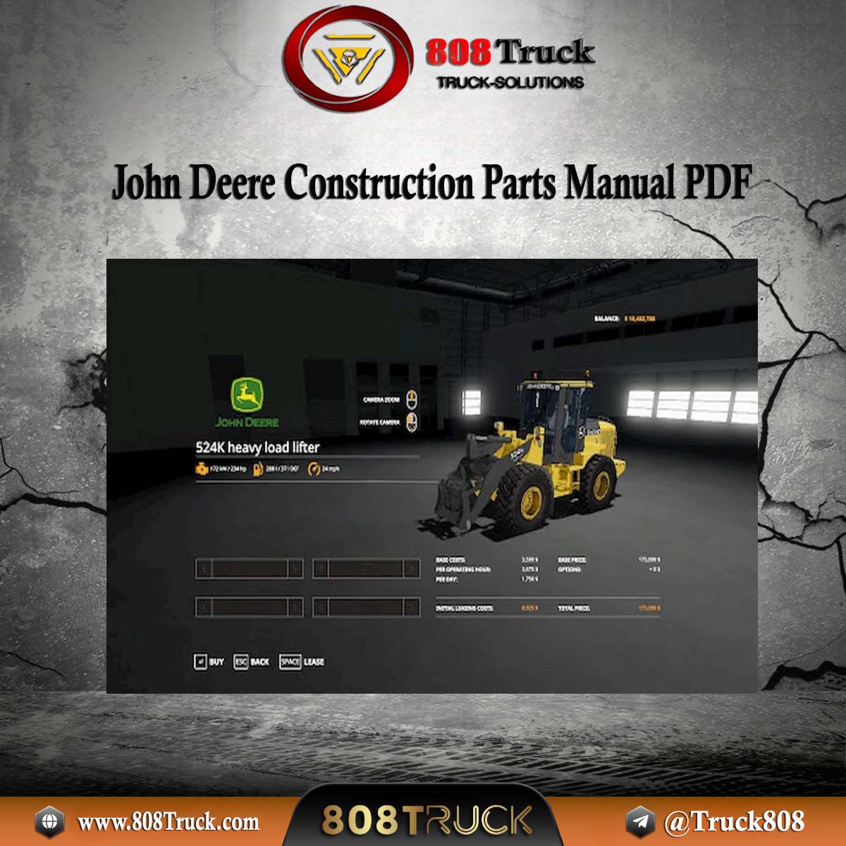 John Deere Construction Parts Manual PDF 808TRUCKS 🎯