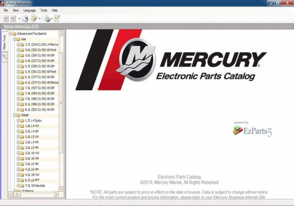 Mercury Marine NA 2023 Spare Parts Catalog (VM) 808TRUCKS 🎯
