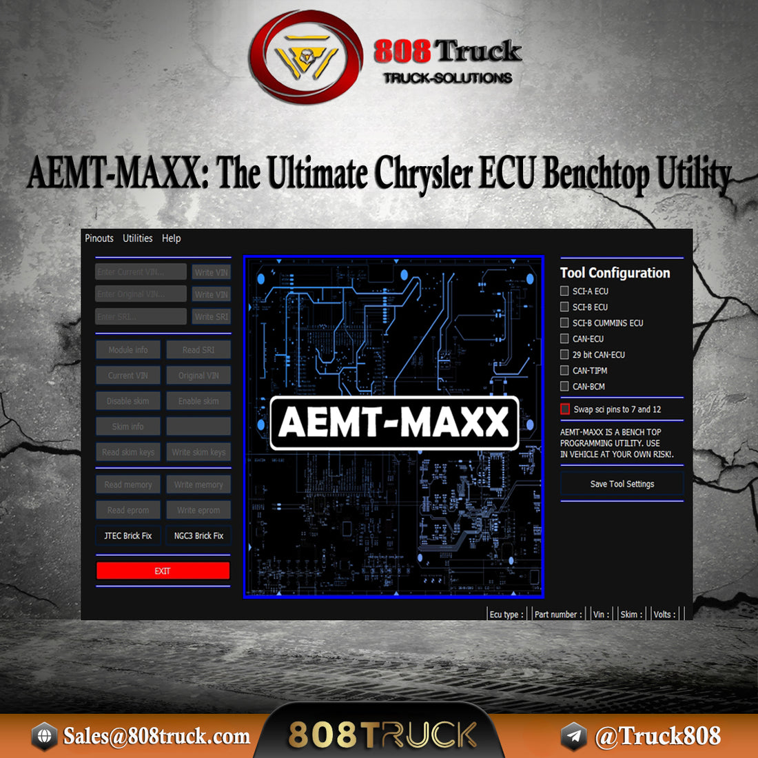 AEMT-MAXX: The Ultimate Chrysler ECU Benchtop Utility| 808TRUCKS 🎯