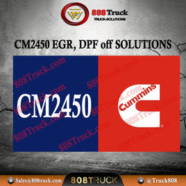 Commings CM2450 EGR, DPF off SOLUTION For CaItrm software