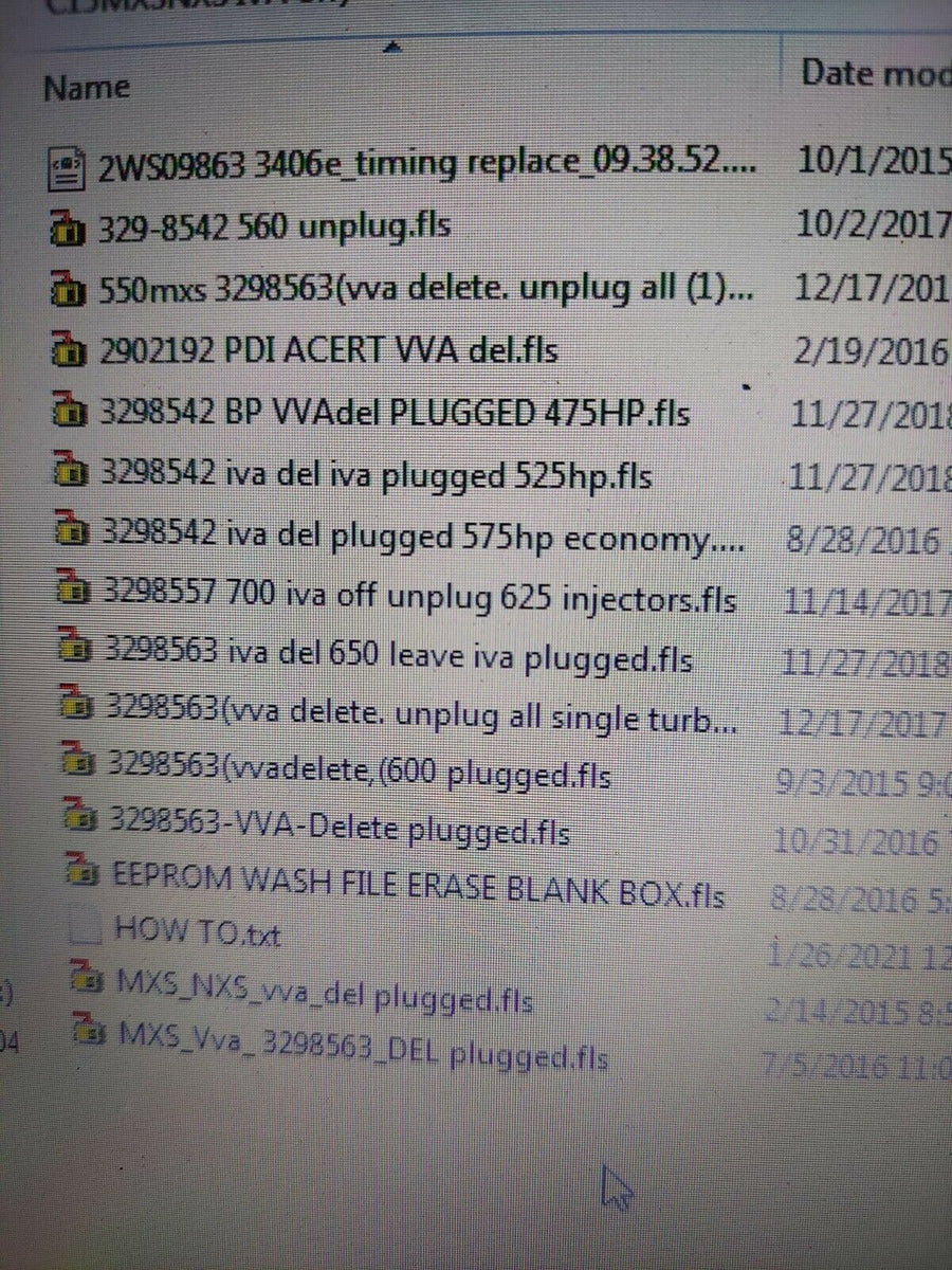 Cat C15 Acert MXS/NXS IVA/VVA Off (12 files) 475 to 700hp + PDF Guide ...