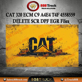 Caterpillar 320 ECM C9 A4E4 T4F 4558559 DELETE SCR DPF EGR Files