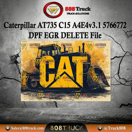 Caterpillar AT735 C15 A4E4v3.1 5766772 DPF EGR DELETE File