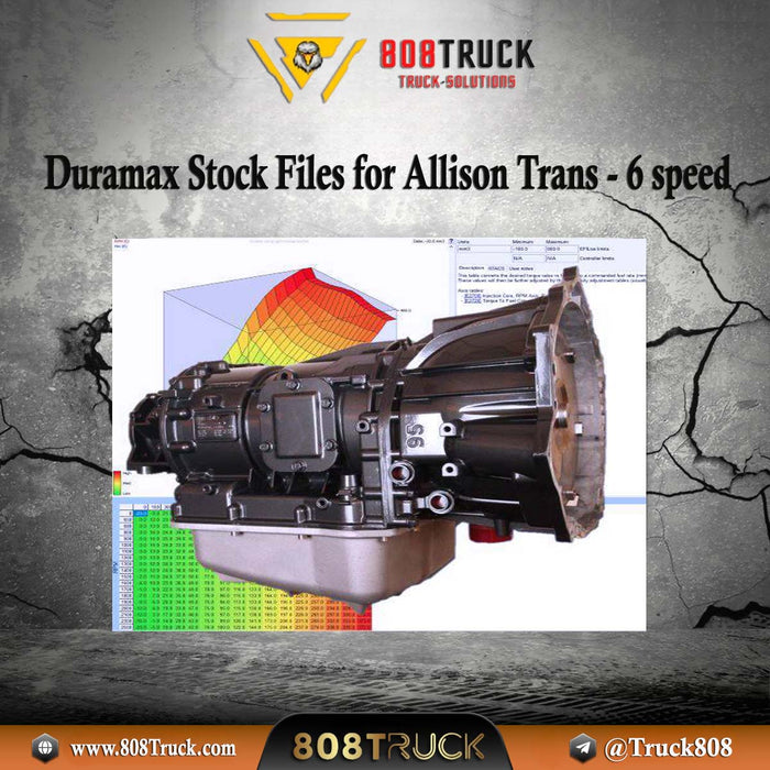 Trans 6 Duramax Stock Files for Allison Trans - 6 speed| 808TRUCKS 🎯