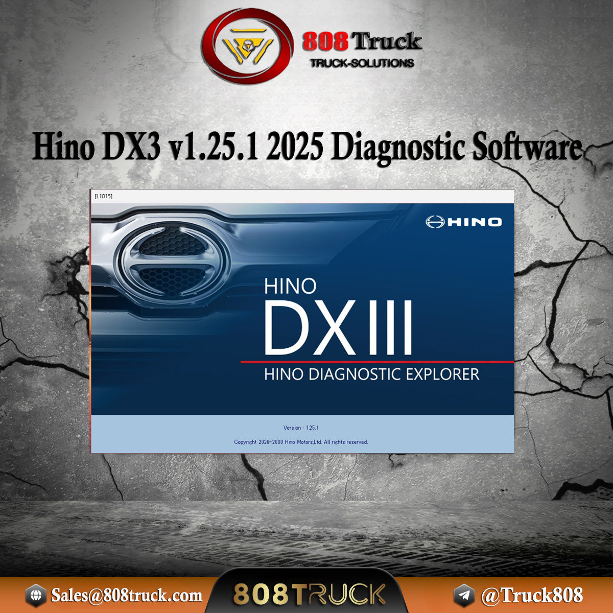 日野　DX3 DXⅢ 2025年　最新版　インストール作業　ディーラー　故障診断 Hino DX3 v1.25.5 2025 Diagnostic Software| 808TRUCKS 🎯