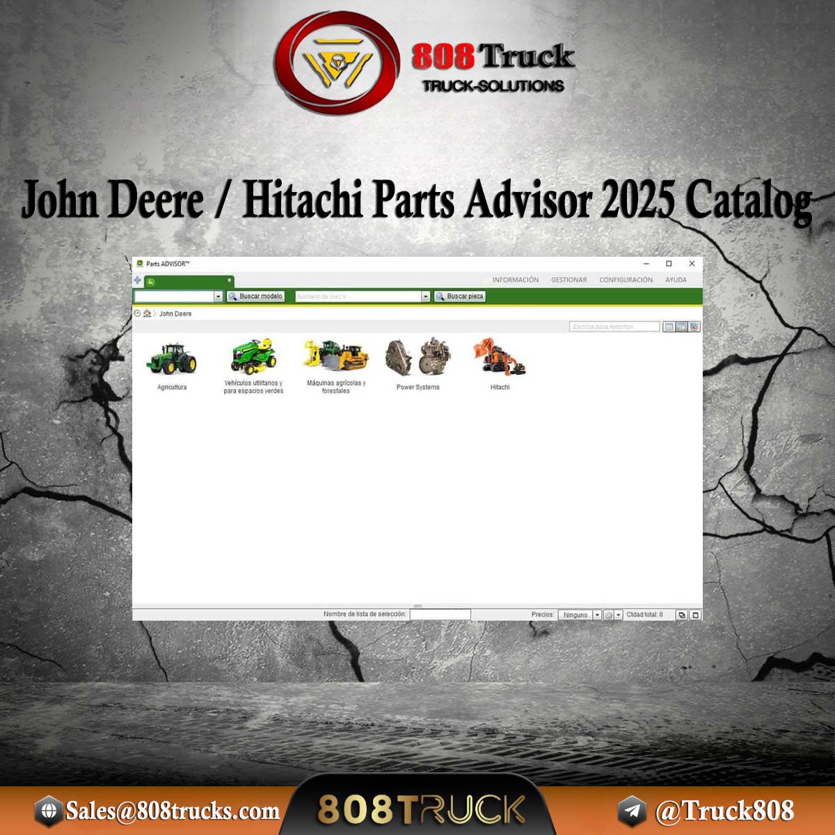John Deere / Hitachi Parts Advisor 2025 Spare Parts Catalog 808TRUCKS 🎯