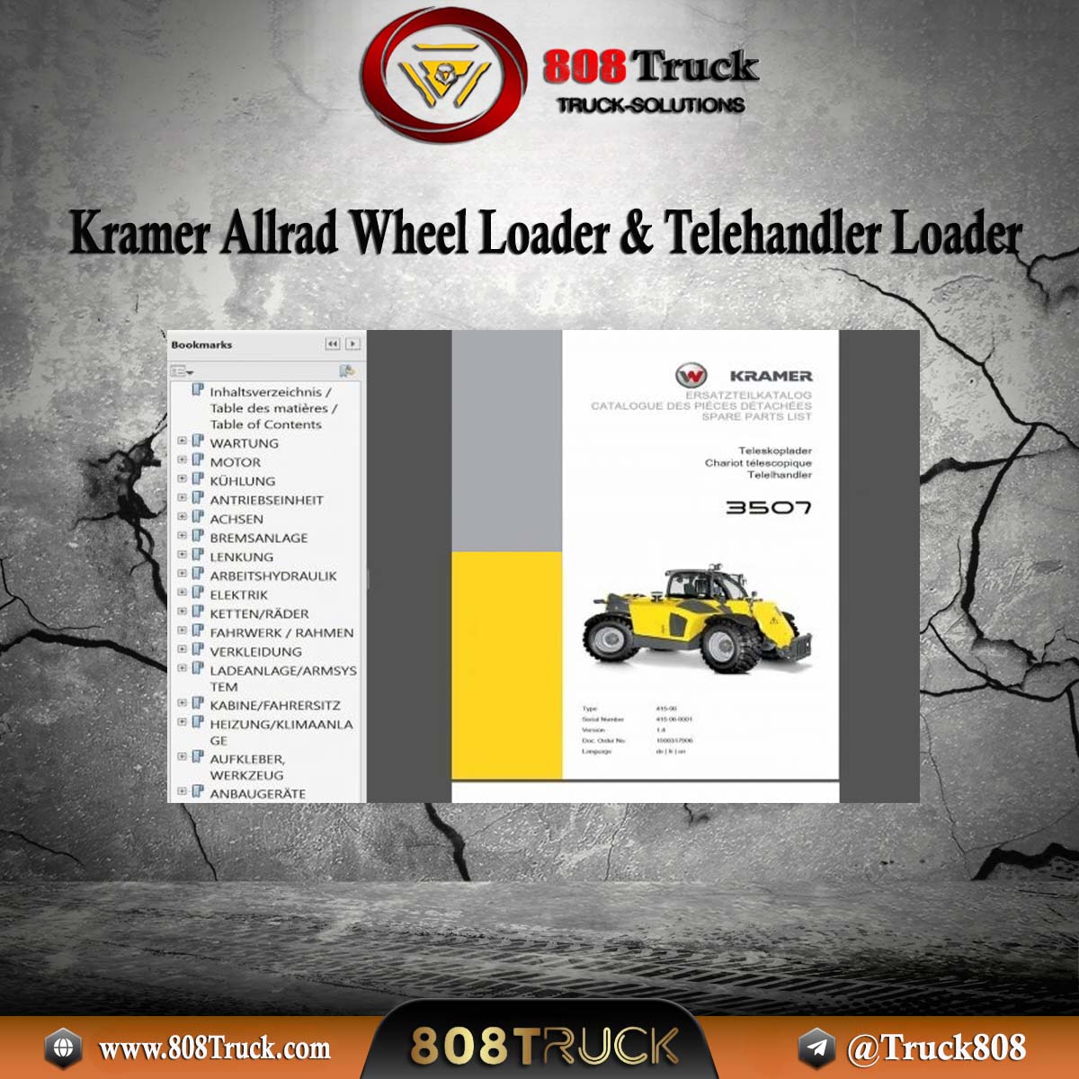 Kramer Allrad Wheel Loader & Telehandler Loader Spare Parts PDF ...
