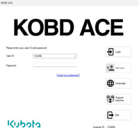 Kubota KOBD ACE Diagnostic Software