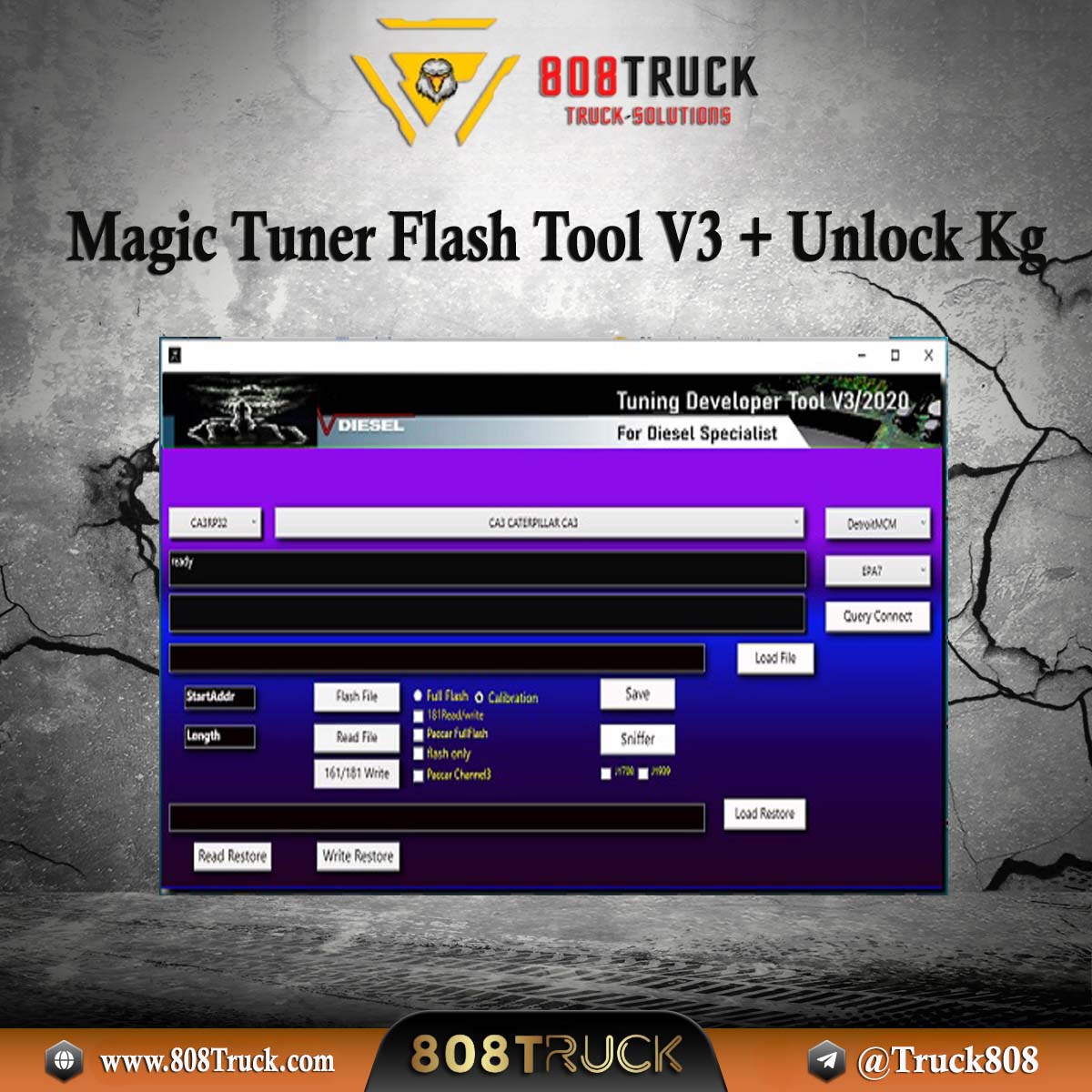 Magic Tuner Flash Tool V3 + unlock Kg + install Video guide| 808TRUCKS 🎯