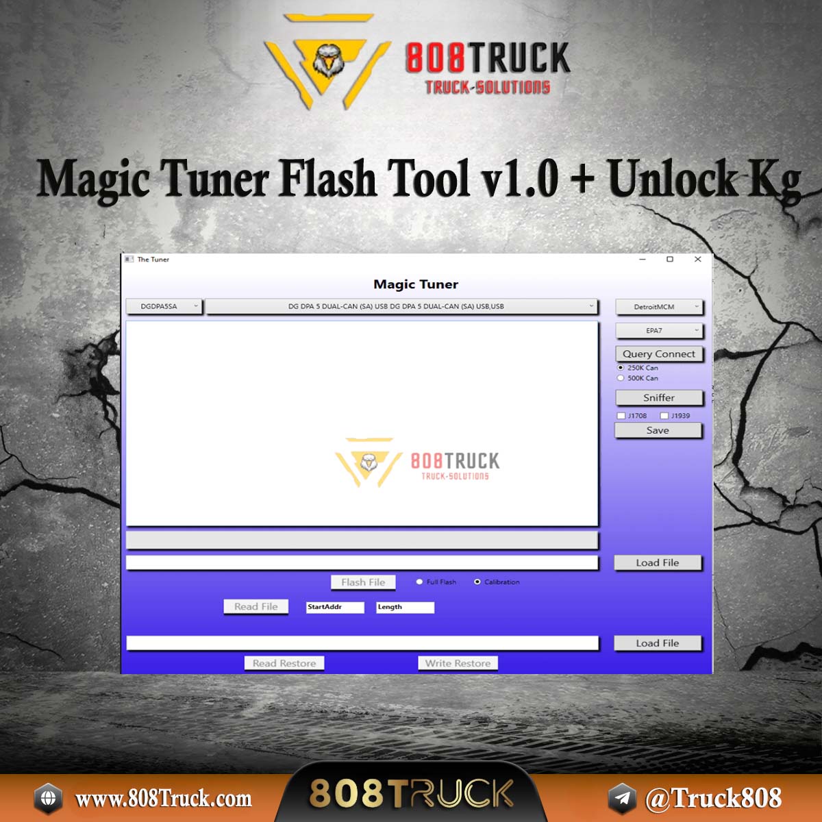 Magic Tuner Flash Tool v1.0 + Unlock Keygen| 808TRUCKS 🎯