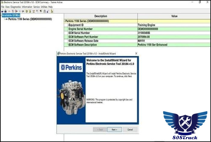 Perkins EST 2018A Diagnostic Software + Kg| 808TRUCKS 🎯